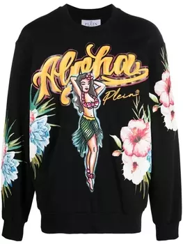 Philipp Plein толстовка с принтом Hawaii, черный