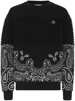 Philipp Plein толстовка с принтом пейсли, черный