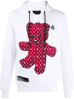 Philipp Plein толстовка Teddy Bear, белый