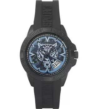 Philipp Plein Touchdown Кварцевые аналоговые мужские часы, черный