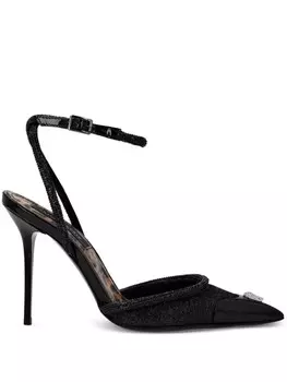 Philipp Plein туфли Glitter Decollete, черный