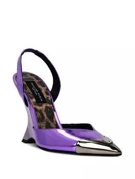 Philipp Plein туфли Mirror Decollete, фиолетовый