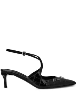 Philipp Plein туфли с принтом Crossing Crocco, черный