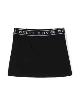 Philipp Plein юбка мини с логотипом, черный