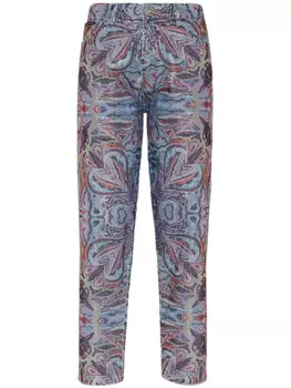 Philipp Plein укороченные джинсы Crystal Circus, синий