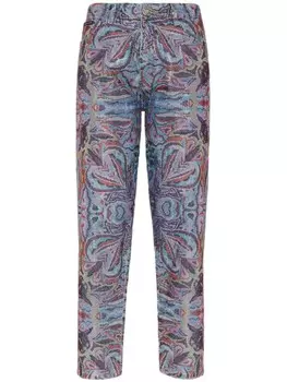 Philipp Plein укороченные джинсы Crystal Circus, синий