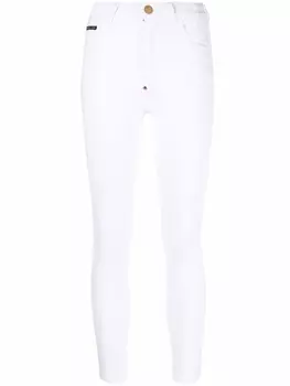 Philipp Plein укороченные джинсы скинни, белый