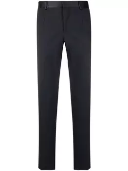 Philipp Plein узкие брюки Iconic строгого кроя, синий