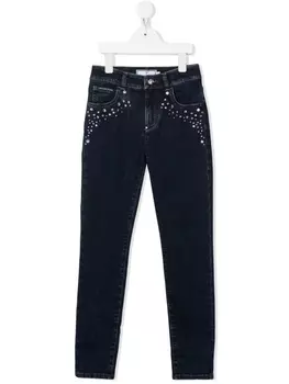 Philipp Plein узкие джинсы средней посадки, синий