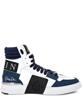 Philipp Plein высокие кеды, белый