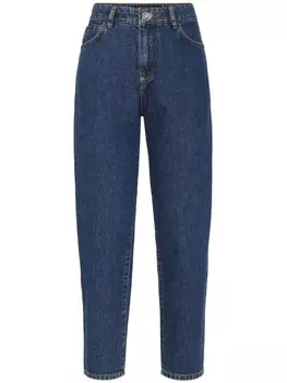 Philipp Plein зауженные джинсы с завышенной талией, синий