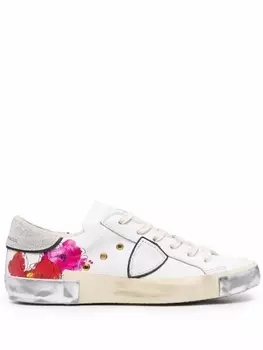 Philippe Model кеды PRSX Veau Fleurs, белый