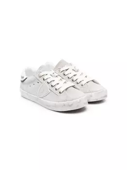 Philippe Model кроссовки с нашивкой-логотипом, серый