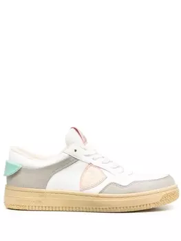 Кроссовки Philippe Model Color Block, белый/серый/светло-розовый