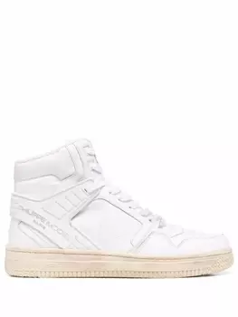 Philippe Model высокие кеды, белый