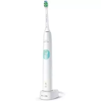 Philips 4300 Series HX6807/63 Электрическая зубная щетка для взрослых Белая звуковая зубная щетка с литий-ионным аккумулятором