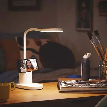 Philips Bucket DSK214 40K функциональная светодиодная настольная лампа, 7Вт, 200лм, 3000К, белый (929003241107)