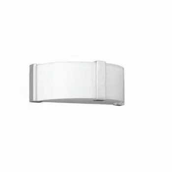 Philips Eseo Montoya стеклянный настенный светильник 1x E27 23Вт энергосберегающий полукруглый современный, серебро