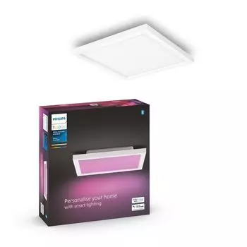 Philips Hue Bluetooth White & Color Ambiance Panel Surimu белого цвета, 24,8 Вт, 1460 лм, квадратная