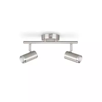 Philips myliving Spot 5013611P1, Точечное освещение на рейке, 2 лампочки, LED, 4,3 Вт, 680 лм, хром, серебро