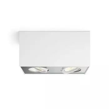 Philips myLiving Spot Box с эффектом затемнения Warmglow, 2 лампы, белые, белый