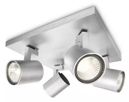 Philips — направляющая/спираль, алюминий, 4 x 50 Вт, 230 В