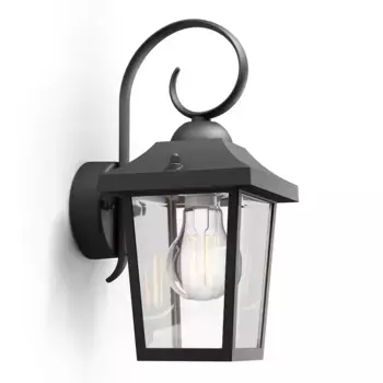 Philips Настенный светильник для улицы Buzzard 1 x E27, черный