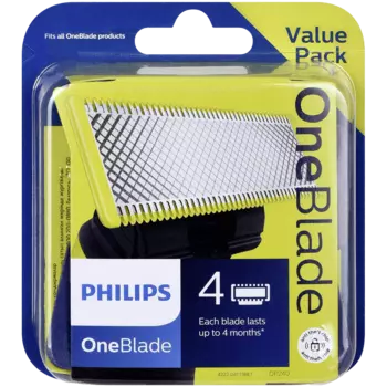 Philips Oneblade QP240/50 сменные лезвия, 4 шт./1 упаковка
