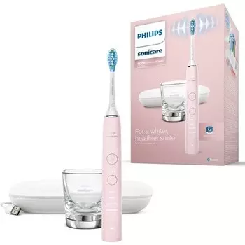 Philips Sonicare Diamondclean 9000 Sonic электрическая зубная щетка с приложением розовая