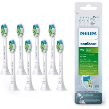 Philips Sonicare Original W2 Optimal White Standard Sonic насадки для зубных щеток, 8 шт. в упаковке — модель HX6068/12