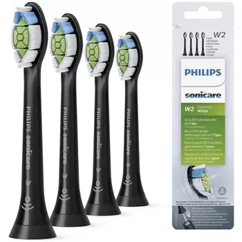 Philips Sonicare Original W2 Optimal White Standard Насадки для зубных щеток Sonic черного цвета, модель HX6064/11