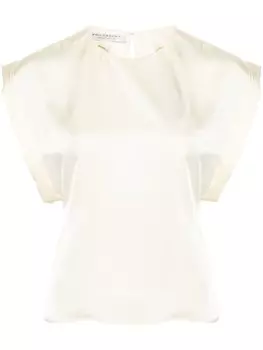 Philosophy Di Lorenzo Serafini атласная блузка, нейтральный цвет