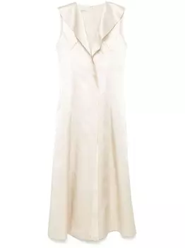 Philosophy Di Lorenzo Serafini атласное платье миди, нейтральный цвет