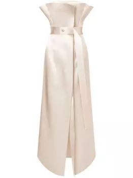 Philosophy Di Lorenzo Serafini атласное платье, нейтральный