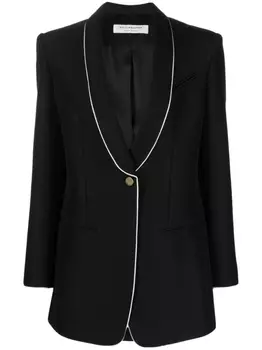 Philosophy Di Lorenzo Serafini блейзер с контрастной отделкой, черный