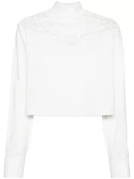 Philosophy Di Lorenzo Serafini блузка с английской вышивкой, белый