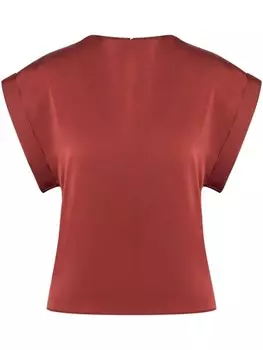 Philosophy Di Lorenzo Serafini блузка с рукавами кап, красный