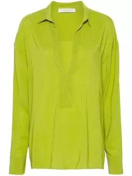 Philosophy Di Lorenzo Serafini блузка с V-образным вырезом, зеленый