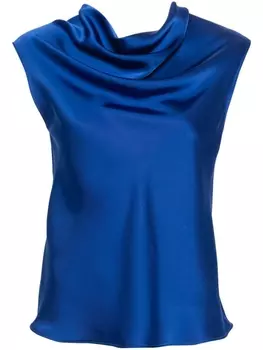 Philosophy Di Lorenzo Serafini блузка с воротником-хомутом, синий