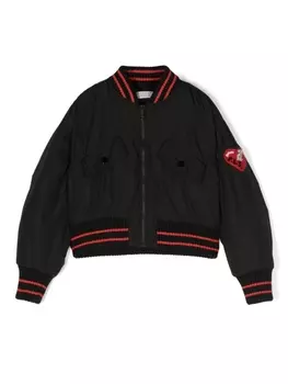 Philosophy Di Lorenzo Serafini бомбер на молнии с принтом, черный