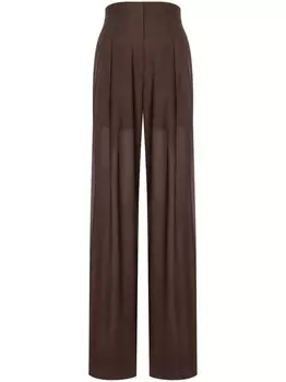 Philosophy Di Lorenzo Serafini брюки из смесовой шерсти со складками, коричневый