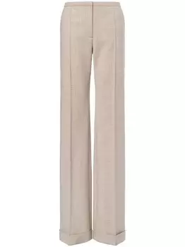 Philosophy Di Lorenzo Serafini брюки прямого кроя с защипами, нейтральный цвет