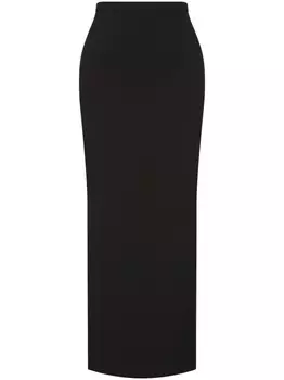 Philosophy Di Lorenzo Serafini длинная юбка прямого кроя с разрезом, черный