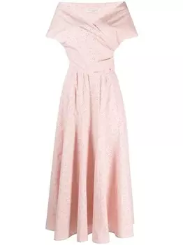 Philosophy Di Lorenzo Serafini длинное платье с английской вышивкой, розовый