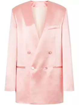 Philosophy Di Lorenzo Serafini двубортный блейзер без лацканов, розовый