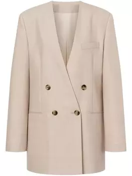Philosophy Di Lorenzo Serafini двубортный блейзер без лацканов, нейтральный