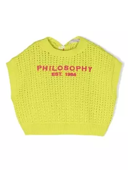 Philosophy Di Lorenzo Serafini джемпер с вышитым логотипом, зеленый