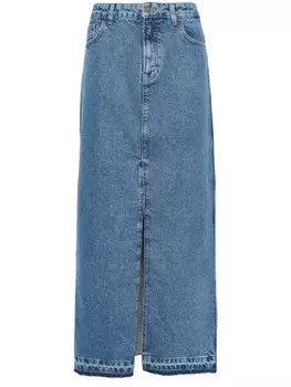 Philosophy Di Lorenzo Serafini джинсовая юбка макси средней посадки, синий