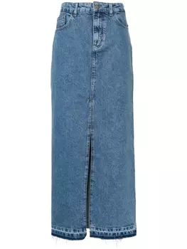 Philosophy Di Lorenzo Serafini джинсовая юбка миди, синий