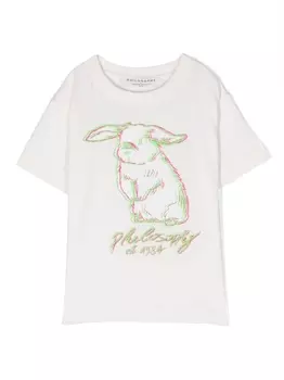 Philosophy Di Lorenzo Serafini футболка с графичным принтом, нейтральный цвет